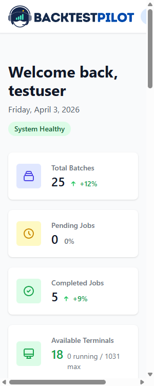 Real-Time Dashboard - Live queue status and terminal health